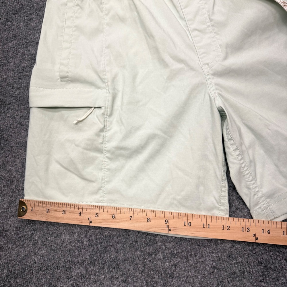 The North Face Mens Mint Green Cargo Hiking Shorts Elastic Belted Size Medium - Picture 3 of 8
